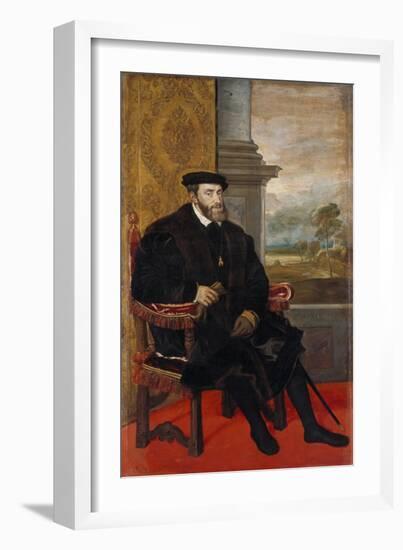 Kaiser Karl V, 1548-Titian (Tiziano Vecelli)-Framed Giclee Print