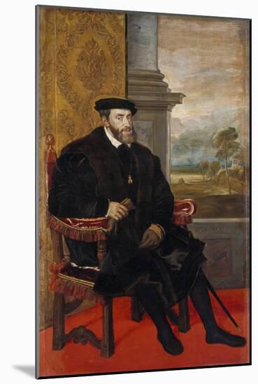 Kaiser Karl V, 1548-Titian (Tiziano Vecelli)-Mounted Giclee Print