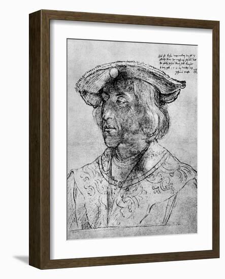 Kaiser Maximilian I, 1518-Albrecht Durer-Framed Giclee Print