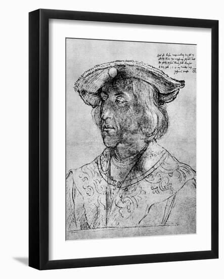 Kaiser Maximilian I, 1518-Albrecht Durer-Framed Giclee Print