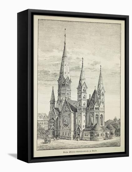 Kaiser-Wilhelm-Gedachtniskirche (Kaiser Wilhelm Memorial Church) in Berlin, Germany, 19th Century-null-Framed Premier Image Canvas