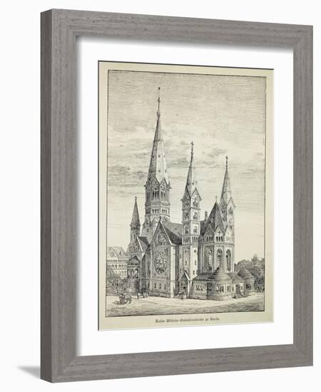 Kaiser-Wilhelm-Gedachtniskirche (Kaiser Wilhelm Memorial Church) in Berlin, Germany, 19th Century-null-Framed Giclee Print