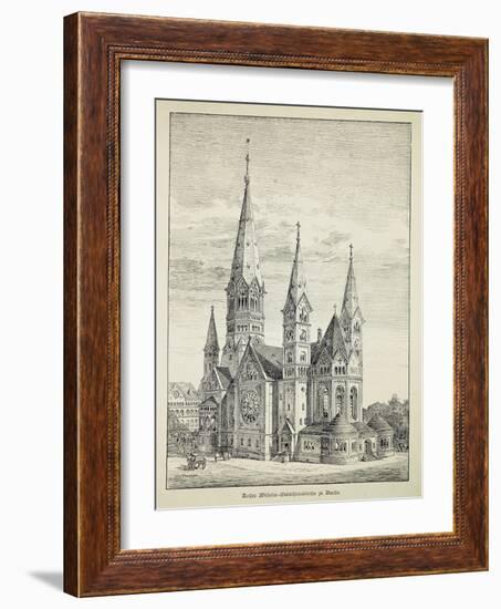 Kaiser-Wilhelm-Gedachtniskirche (Kaiser Wilhelm Memorial Church) in Berlin, Germany, 19th Century-null-Framed Giclee Print