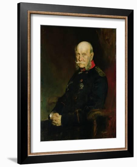 Kaiser Wilhelm I (1797-1888), 1888-Franz Seraph von Lenbach-Framed Giclee Print