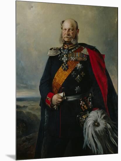 Kaiser Wilhelm I in the Uniform of the First Regiment of Foot Guards, 1879-Paul Bulow-Mounted Giclee Print