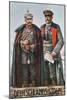 Kaiser Wilhelm II and Field Marshal Hindenburg-German School-Mounted Giclee Print