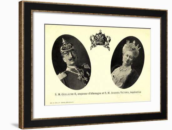 Kaiser Wilhelm Ii, Auguste Victoria, Empereur-null-Framed Giclee Print