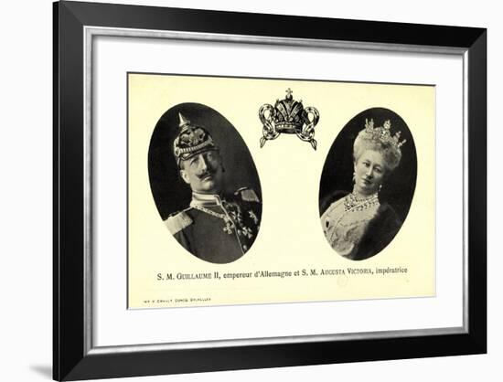 Kaiser Wilhelm Ii, Auguste Victoria, Empereur-null-Framed Giclee Print