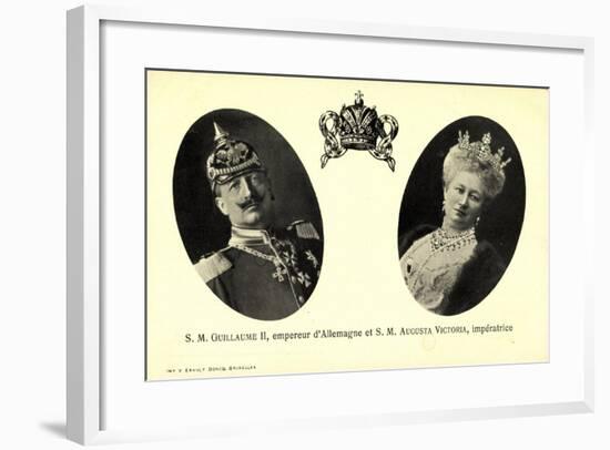 Kaiser Wilhelm Ii, Auguste Victoria, Empereur-null-Framed Giclee Print