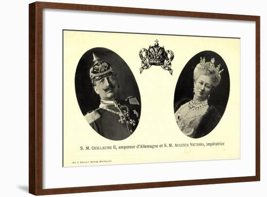 Kaiser Wilhelm Ii, Auguste Victoria, Empereur-null-Framed Giclee Print