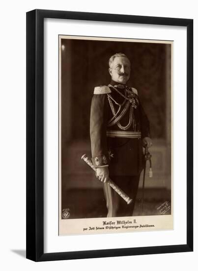 Kaiser Wilhelm II, Hohenzollern, 25J. Jubiläum-null-Framed Giclee Print