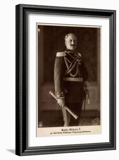 Kaiser Wilhelm II, Hohenzollern, 25J. Jubiläum-null-Framed Giclee Print