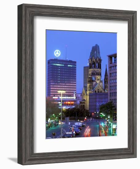 Kaiser Wilhelm Memorial Church, Kurfurstendamm Area, Berlin, Germany-Walter Bibikow-Framed Photographic Print