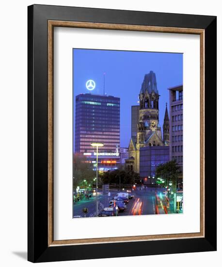 Kaiser Wilhelm Memorial Church, Kurfurstendamm Area, Berlin, Germany-Walter Bibikow-Framed Photographic Print