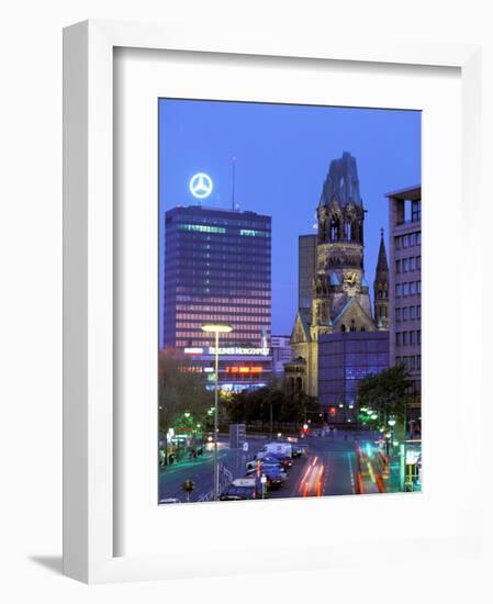 Kaiser Wilhelm Memorial Church, Kurfurstendamm Area, Berlin, Germany-Walter Bibikow-Framed Photographic Print