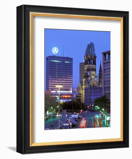 Kaiser Wilhelm Memorial Church, Kurfurstendamm Area, Berlin, Germany-Walter Bibikow-Framed Photographic Print