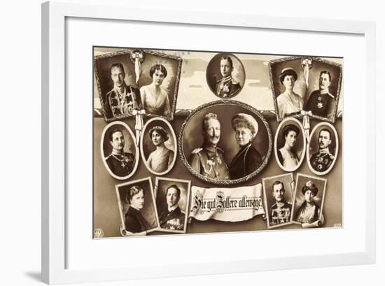 Kaiserpaar, Wilhelm II, Prinzen, Gattinnen, Npg 4936-null-Framed Giclee Print