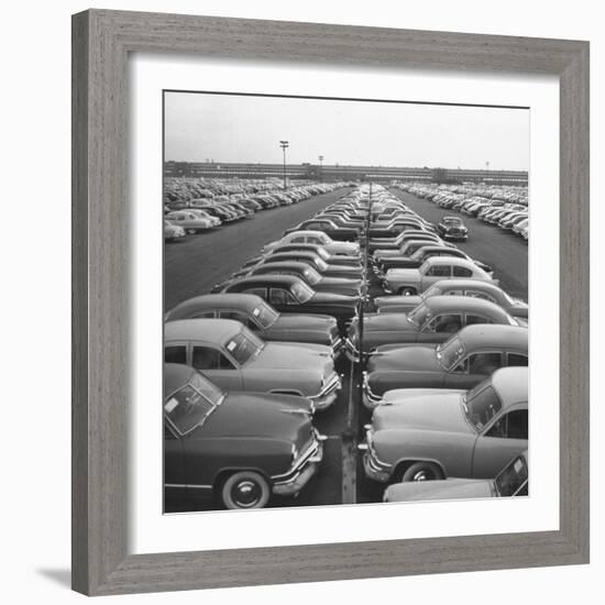 Kaisers Awaiting Delivery to Dealers-null-Framed Photographic Print