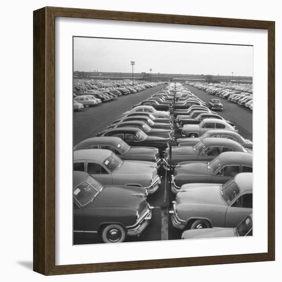 Kaisers Awaiting Delivery to Dealers-null-Framed Photographic Print