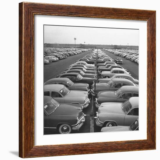 Kaisers Awaiting Delivery to Dealers-null-Framed Photographic Print