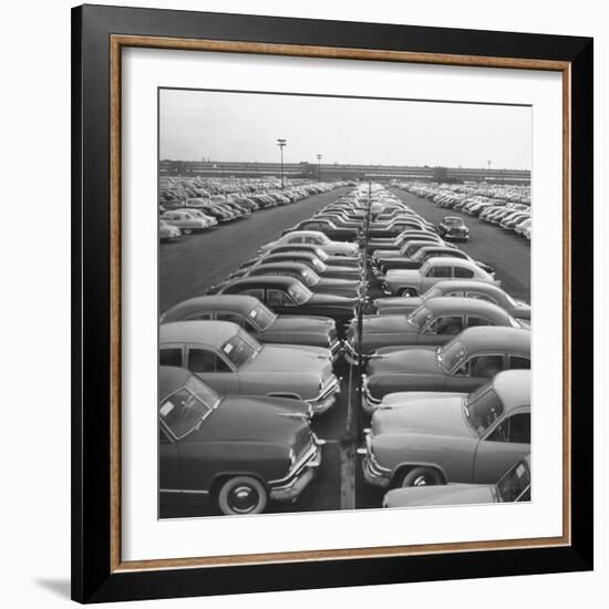 Kaisers Awaiting Delivery to Dealers-null-Framed Photographic Print