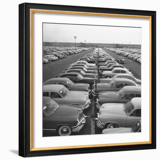 Kaisers Awaiting Delivery to Dealers-null-Framed Photographic Print