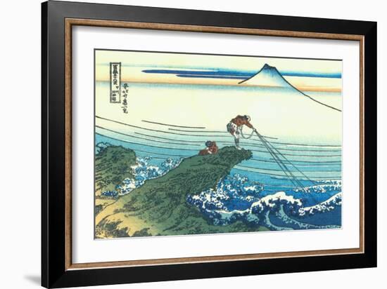 Kajikazawa in Kai Province, c.1830-Katsushika Hokusai-Framed Giclee Print