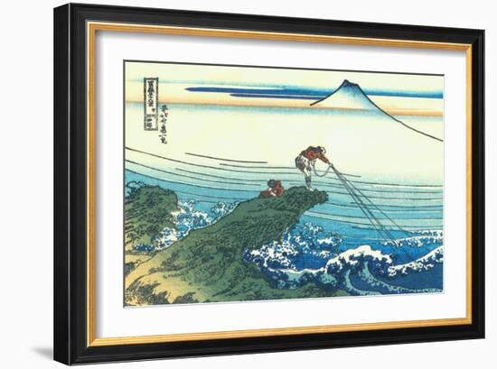 Kajikazawa in Kai Province, c.1830-Katsushika Hokusai-Framed Giclee Print