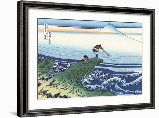 Kajikazawa in Kai Province-Katsushika Hokusai-Framed Giclee Print