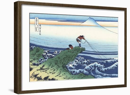 Kajikazawa in Kai Province-Katsushika Hokusai-Framed Giclee Print