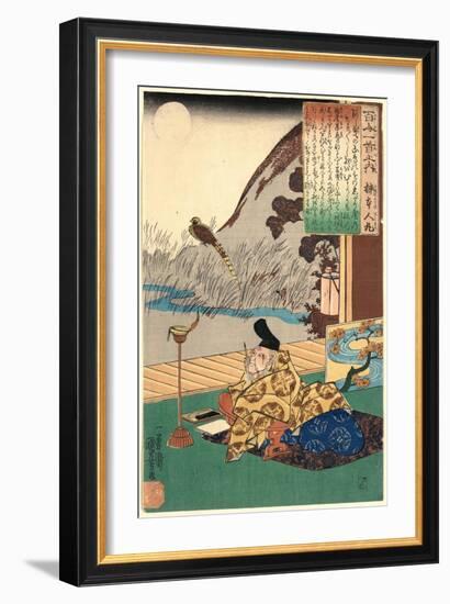 Kakinomoto No Hitomaro-Utagawa Kuniyoshi-Framed Giclee Print