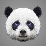 Panda Low Poly Portrait-kakmyc-Art Print