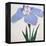 Kaku Jaku Ro Book of a Blue Iris-Stapleton Collection-Framed Premier Image Canvas