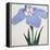 Kaku Jaku Ro Book of a Blue Iris-Stapleton Collection-Framed Premier Image Canvas