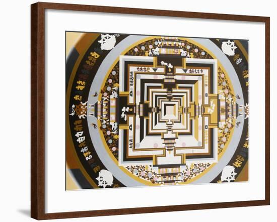 Kalachakra, the Wheel of Time on Thangka, Bhaktapur, Nepal, Asia-Godong-Framed Photographic Print