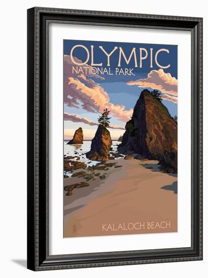 Kalaloch Beach - Olympic National Park, Washington-Lantern Press-Framed Art Print