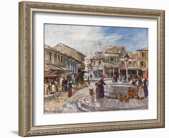 Kalamata on the Gulf of Messene-John Fulleylove-Framed Giclee Print