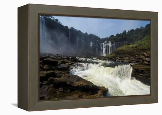 Kalandula Falls, Malanje province, Angola, Africa-Michael Runkel-Framed Premier Image Canvas