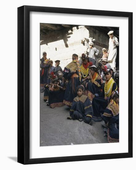 Kalash Women, Bumburet Village, Chitral Valley, Pakistan-Doug Traverso-Framed Photographic Print