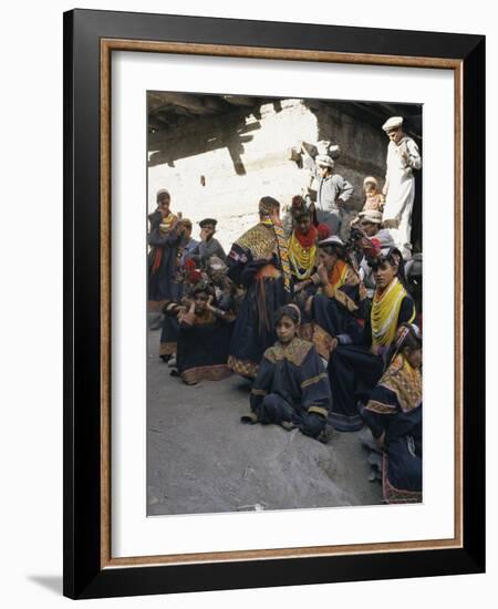 Kalash Women, Bumburet Village, Chitral Valley, Pakistan-Doug Traverso-Framed Photographic Print