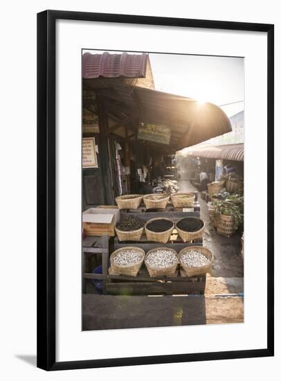 Kalaw Market at Sunrise, Shan State, Myanmar (Burma), Asia-Matthew Williams-Ellis-Framed Photographic Print