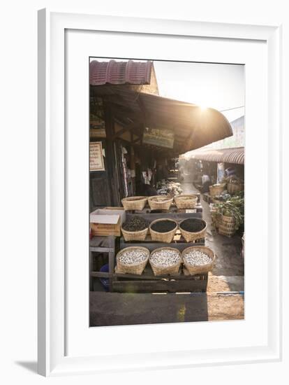 Kalaw Market at Sunrise, Shan State, Myanmar (Burma), Asia-Matthew Williams-Ellis-Framed Photographic Print