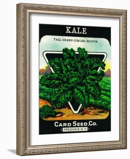 Kale Seed Packet-Lantern Press-Framed Art Print