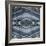 Kaleidoscope Blues And Silvers-Jace Grey-Framed Art Print