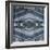 Kaleidoscope Blues And Silvers-Jace Grey-Framed Art Print