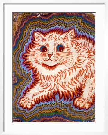 Kaleidoscope Cats III, Animals Framed Art Print Wall Art by Louis Wain Sold  by Art.Com 