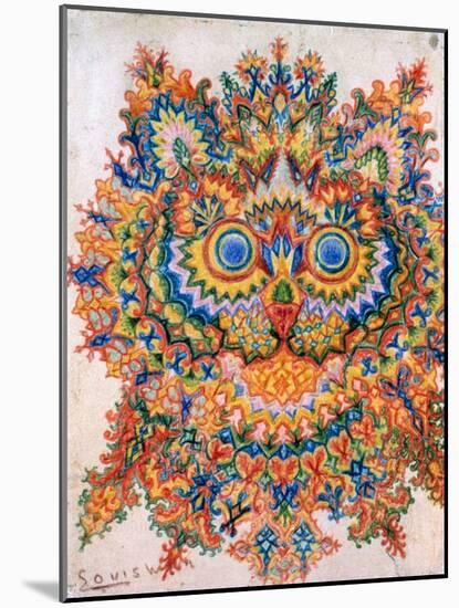 Kaleidoscope Cats IV-Louis Wain-Mounted Giclee Print