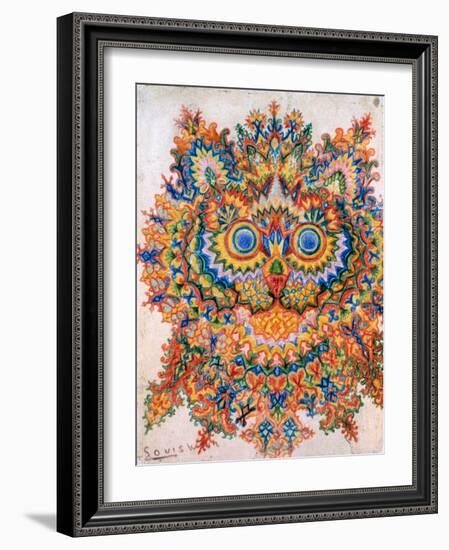 Kaleidoscope Cats IV-Louis Wain-Framed Giclee Print