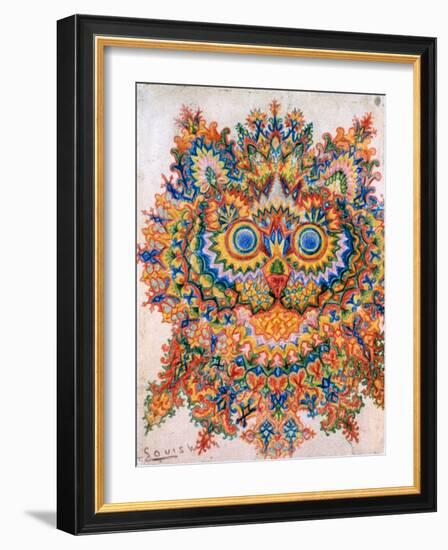 Kaleidoscope Cats IV-Louis Wain-Framed Giclee Print