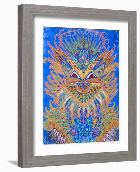 Kaleidoscope Cats VI-Louis Wain-Framed Giclee Print